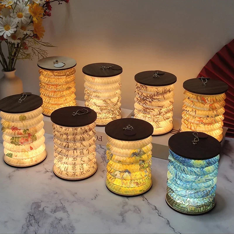 Dimmable LED Foldable Table Lamp for Bedroom Use