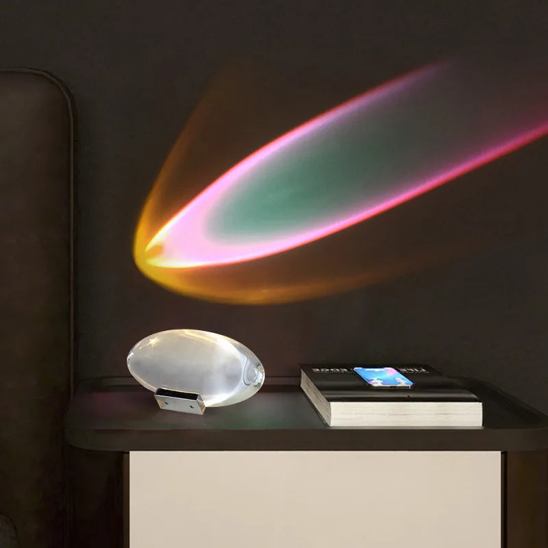 Crystal Eye Of The Sky Table Lamp For Bedroom Decor