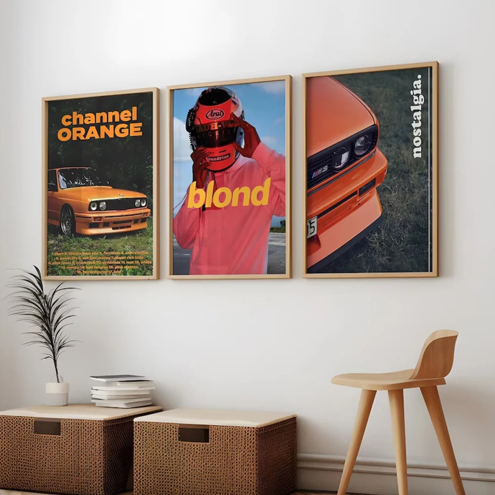 Frank Ocean Canvas Wall Art for Living Room Decor