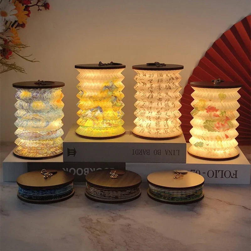 Dimmable LED Foldable Table Lamp for Bedroom Use