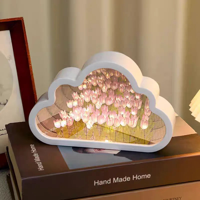 DIY Cloud Tulip Nightlight Handmade Flower Atmosphere Light