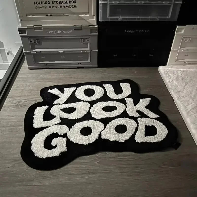 VIKAMA Soft Anti-Slip Faux Cashmere Floor Mats